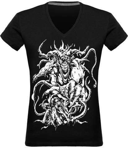 T-shirt Col V Femme Pandémie