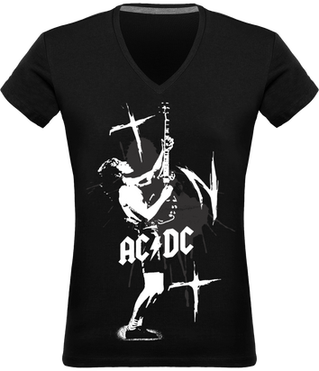 T-shirt Col V Femme T.N.T