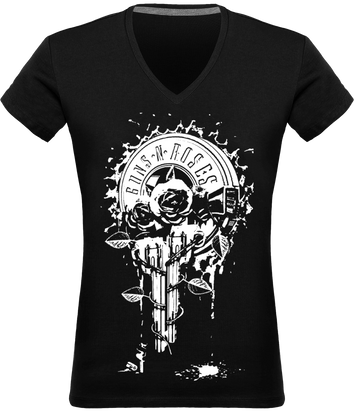 T-shirt Col V Femme Gunner's