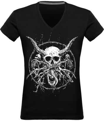 T-shirt Col V Femme Opulish