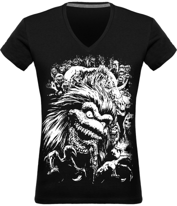 T-shirt Col V Femme Critters Show