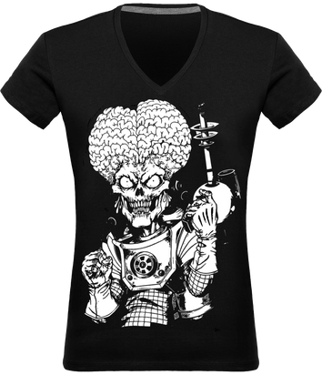 T-shirt Col V Femme Mars Addict
