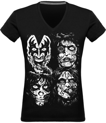T-shirt Col V Femme Kiss You