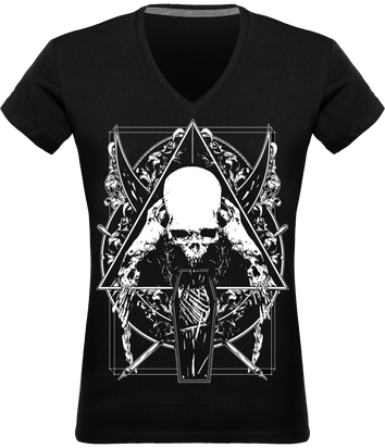 T-shirt Col V Femme Evil Dead