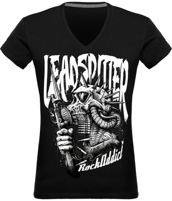 T-shirt Col V Femme Leadspitters