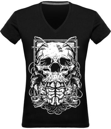 T-shirt Col V Femme pooker's