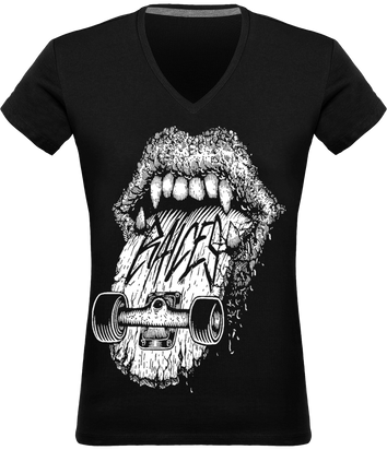T-shirt Col V Femme Zone Ride